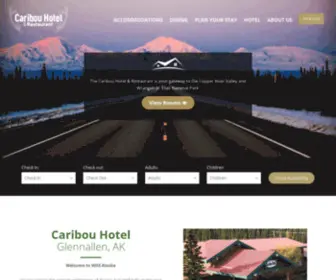 Caribouhotel.com(Glennallen Hotel) Screenshot