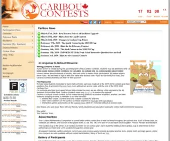 Cariboutests.com(Caribou Contests) Screenshot