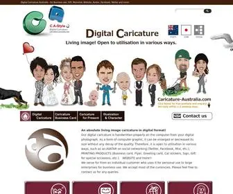 Caricature-Australia.com(For Business use) Screenshot