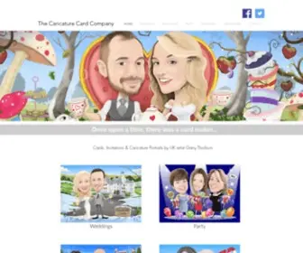 Caricaturecards.co.uk(The Caricature Card Company/Wedding Invitations/Ayr/Scotland/UK) Screenshot