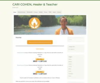 Caricohenspiritualhealer.com(Be the Light) Screenshot