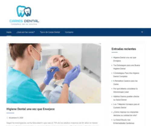 Cariesdental.net(Todo sobre la higiene bucal en) Screenshot