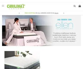 Cariloha.com(Bamboo Bedding) Screenshot