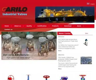 Carilovalve.it(CARILO VALVES) Screenshot