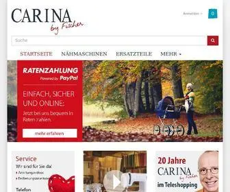 Carina-Naehmaschinen.com(Carina N) Screenshot