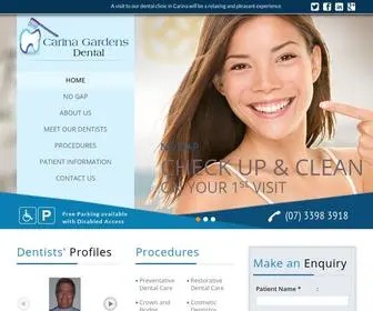 Carinagardensdental.com.au(Dental Clinics in Carina) Screenshot