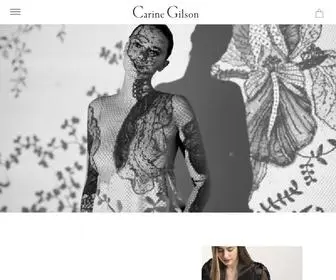 Carinegilson.com(Carine Gilson Lingerie Couture en soie et dentelle de Caudry) Screenshot