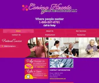 Caringheartshhc.net(Caring Hearts Home Healthcare LLC) Screenshot