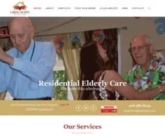 Caringheartsinc.com(Caring Hearts Senior Care) Screenshot