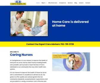 Caringnurses.com(Top Home Health Agency in Nevada) Screenshot