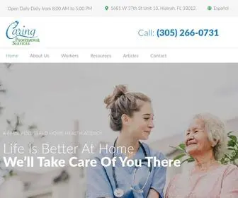 Caringpro.com(Our team of home care experts) Screenshot