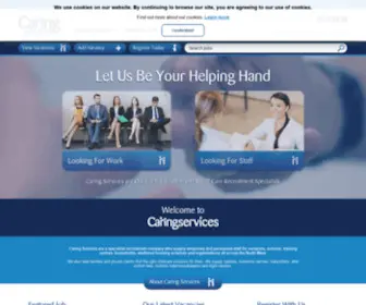 Caringservicesagency.com(Education, Childcare & Social Care Recruitment Agency) Screenshot