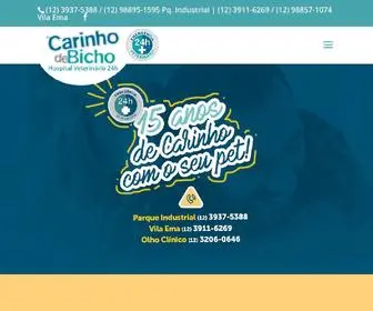 Carinhodebicho.com.br(Carinho de Bicho) Screenshot