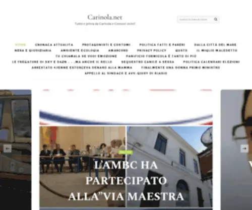 Carinola.net(Tutto e prima da Carinola e Comuni vicini) Screenshot