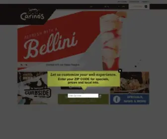 Carinos.com(Johnny Carino’s) Screenshot