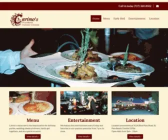 Carinosrestaurant.com(Carino's Italian Ristorante) Screenshot