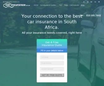 Carinsurance.co.za(Best Car Insurance in South Africa) Screenshot