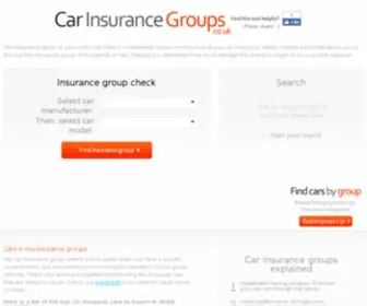 Carinsurancegroups.co.uk(Check the insurance group of any car) Screenshot