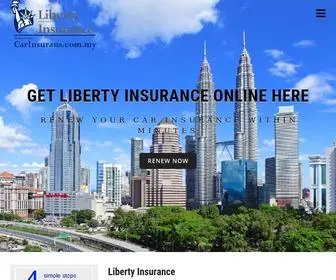 Carinsurans.com.my(Liberty Insurance) Screenshot