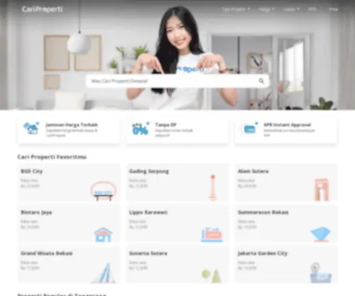 Cariproperti.com(Situs Jual Beli Properti Baru dan Terpercaya di Indonesia) Screenshot