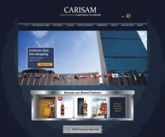 Carisam.com(High Fashion & Exclusive Brands at Duty Free Prices) Screenshot