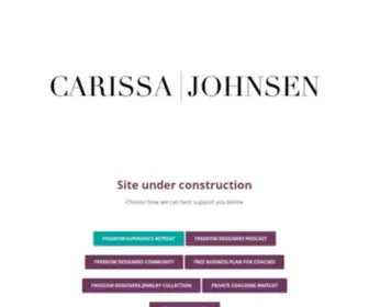 Carissajohnsen.com(Linktree) Screenshot