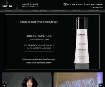 Carita-Coiffure.fr(Carita Paris) Screenshot