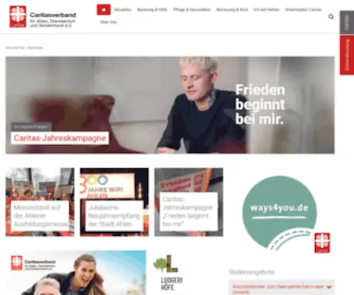 Caritas-Ahlen.de(Startseite) Screenshot