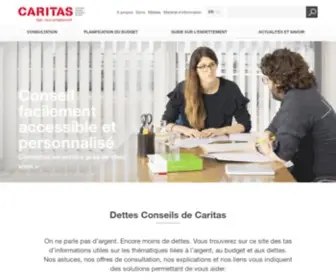 Caritas-Dettesconseil.ch(Caritas Dettesconseil) Screenshot