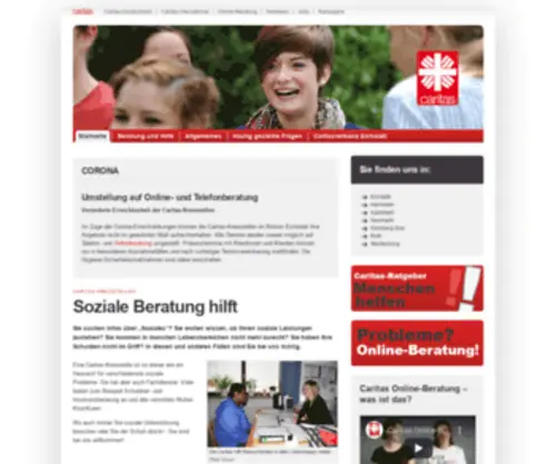Caritas-Kreisstellen.de(Startseite) Screenshot