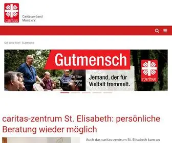 Caritas-Mainz.de(Startseite) Screenshot