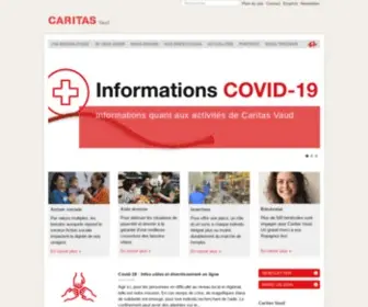 Caritas-Vaud.ch(Caritas Vaud) Screenshot