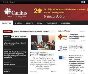 Caritas.ba(Biskupske konferencije Bosne i Hercegovine) Screenshot