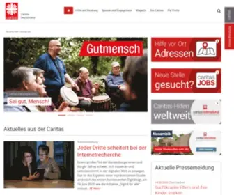 Caritas.de(Caritas in Deutschland) Screenshot