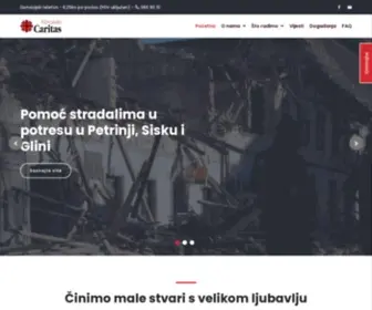 Caritas.hr(Caritas Croatia) Screenshot