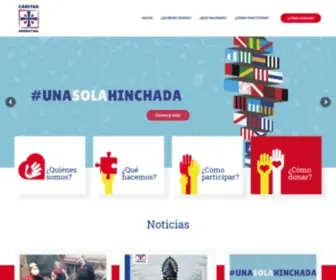 Caritas.org.ar(Argentina) Screenshot