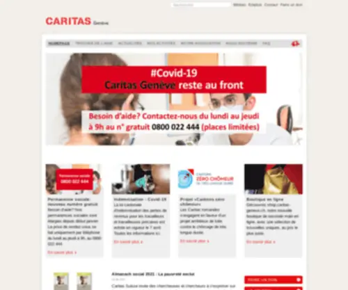 Caritasge.ch(Home (Caritas Melodies)) Screenshot