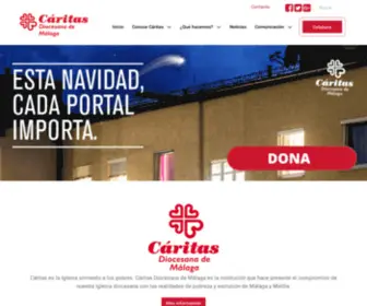 Caritasmalaga.es(Cáritas Diocesana de Málaga) Screenshot
