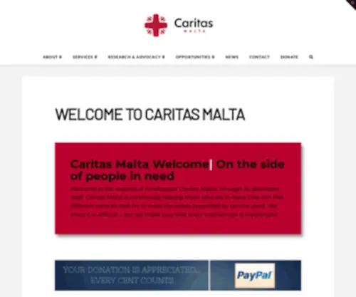 Caritasmalta.org(Caritas Malta) Screenshot