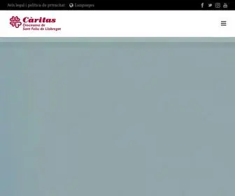 Caritassantfeliu.cat(Càritas Diocesana de Sant Feliu de Llobregat) Screenshot