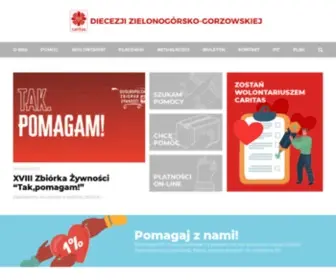 Caritaszg.pl(Caritas Diecezji Zielonogórsko) Screenshot