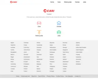 Carithai.com(Find used cars) Screenshot