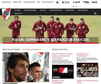 Cariverplate.com.ar(River Plate) Screenshot