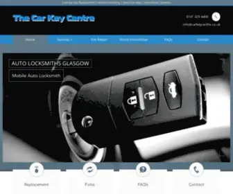 Carkeycentre.co.uk(Replacement Car Keys Glasgow) Screenshot