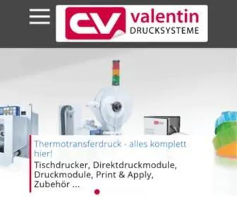 Carl-Valentin.de(Carl Valentin Etikettendrucksysteme) Screenshot