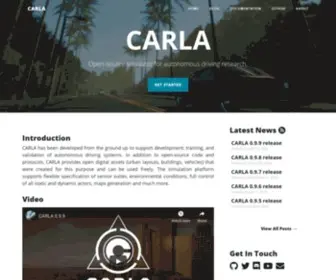 Carla.org(CARLA Simulator CARLA) Screenshot