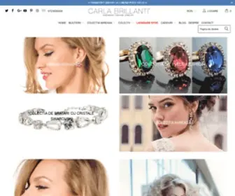 Carlabrillanti.com(Bijuterii Cristale Swarovski) Screenshot