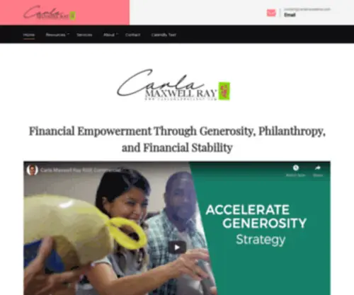 Carlamaxwellray.com(Financial empowerment through Generosity) Screenshot