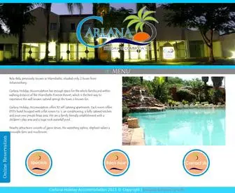 Carlana.co.za(CARLANA HOLIDAY ACCOMMODATION) Screenshot