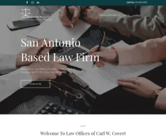 Carlcovert.com(Boutique Law Firm) Screenshot